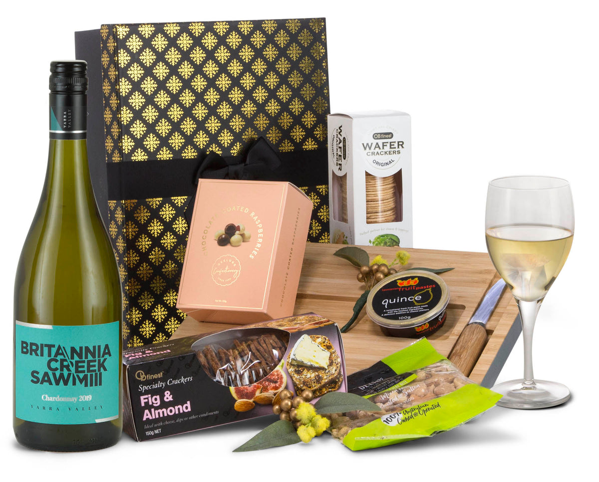 Just Add Cheese Chardonnay Gift Box - Interhampers