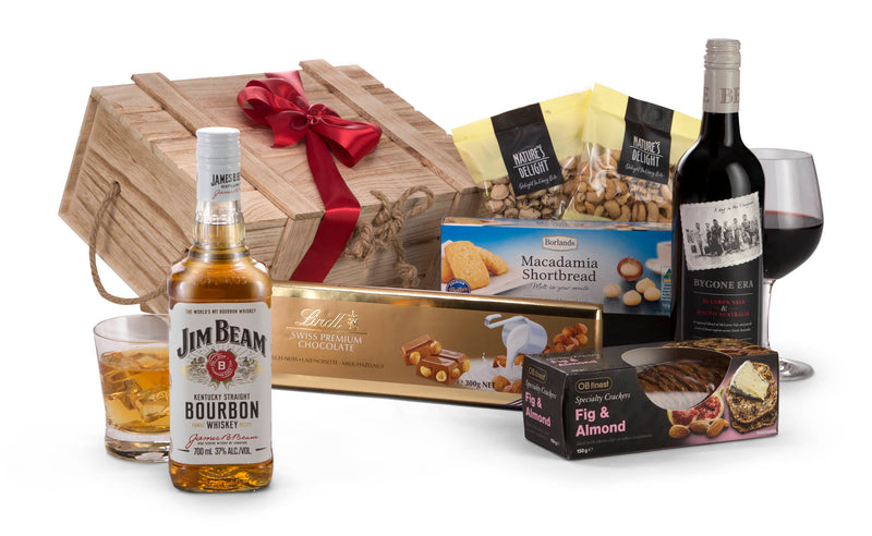 Bourbon & Red Wine Gift Hamper - Interhampers