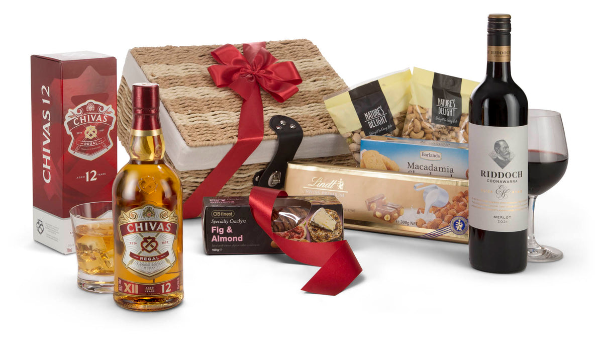 Regal & Red Wine Gift Hamper - Interhampers