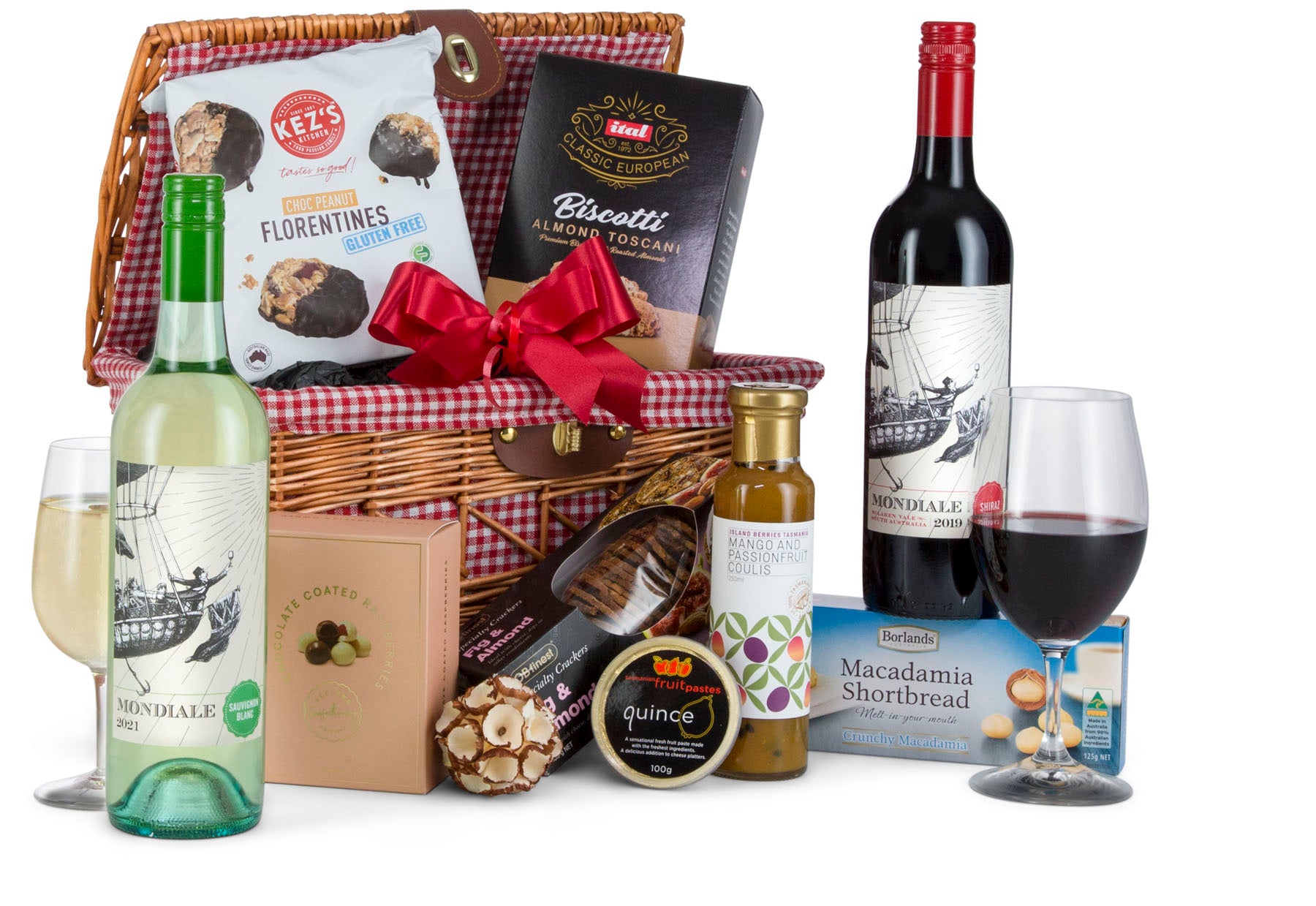 Christmas Wine and Cheese Gift Hamper -