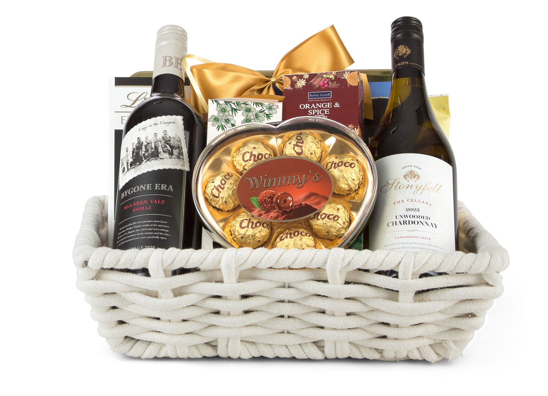 Closed view of a Perfect Gift box by Interhampers, showcasing an elegant, neatly wrapped gift package for special occasions.