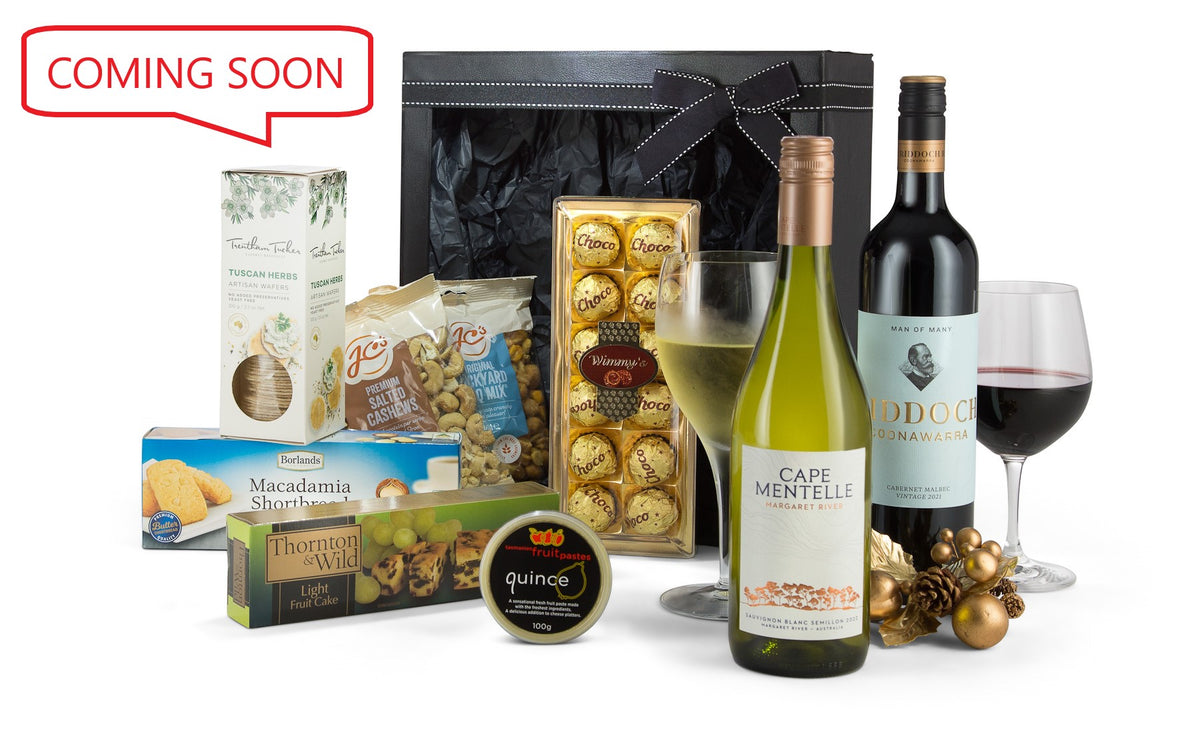 Open Ideal Choice product box by Interhampers showing packaging and branded design details.