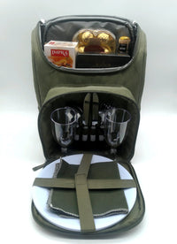 Packed Interhampers Day Tripper travel bag with multiple compartments and sturdy handles for convenient short trips.