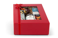 Closed white box labeled "Perfect White" by Interhampers, showcasing a sleek, minimalist packaging design.