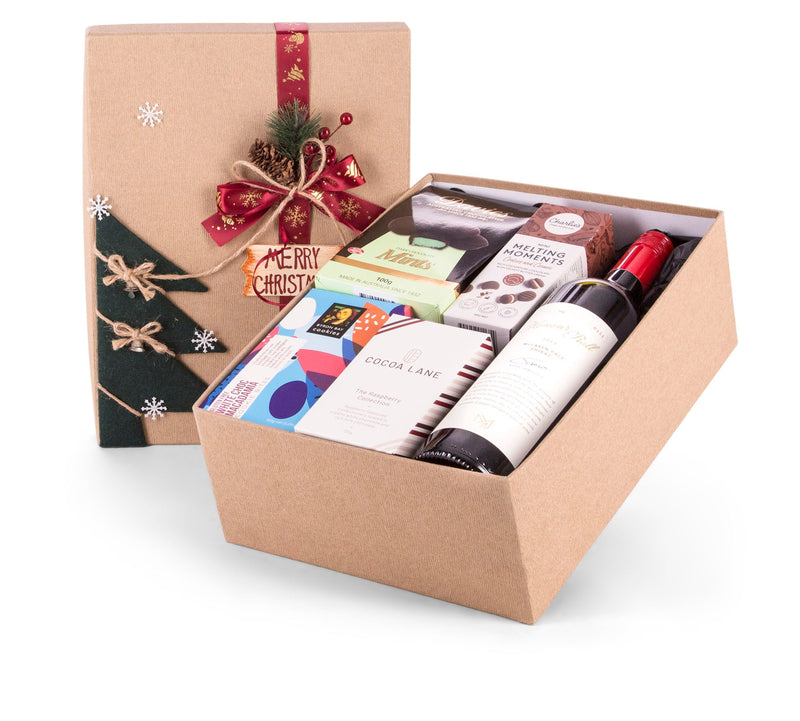 Merry Christmas Red Gift Box - Interhampers