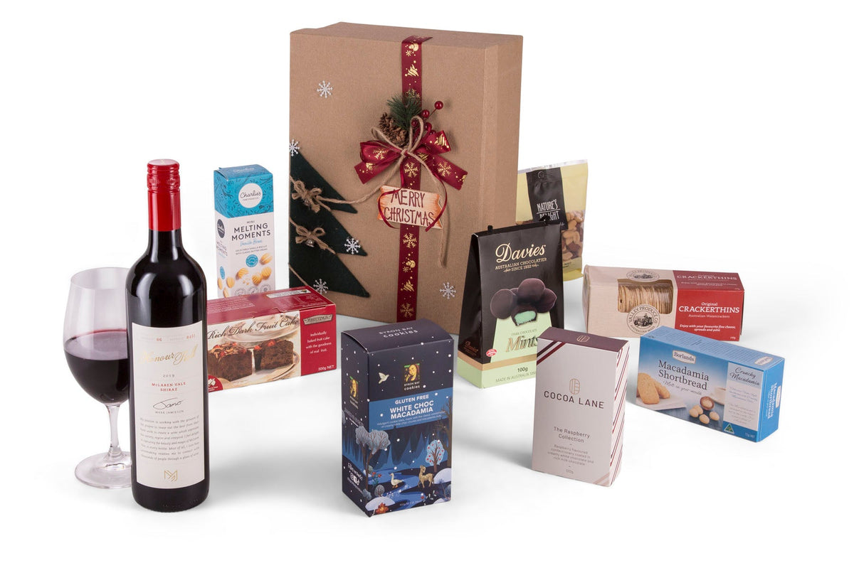 Merry Christmas Red Gift Box - Interhampers