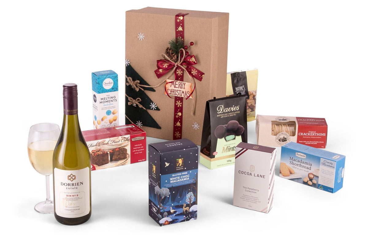 Merry Christmas White Gift Box - Interhampers