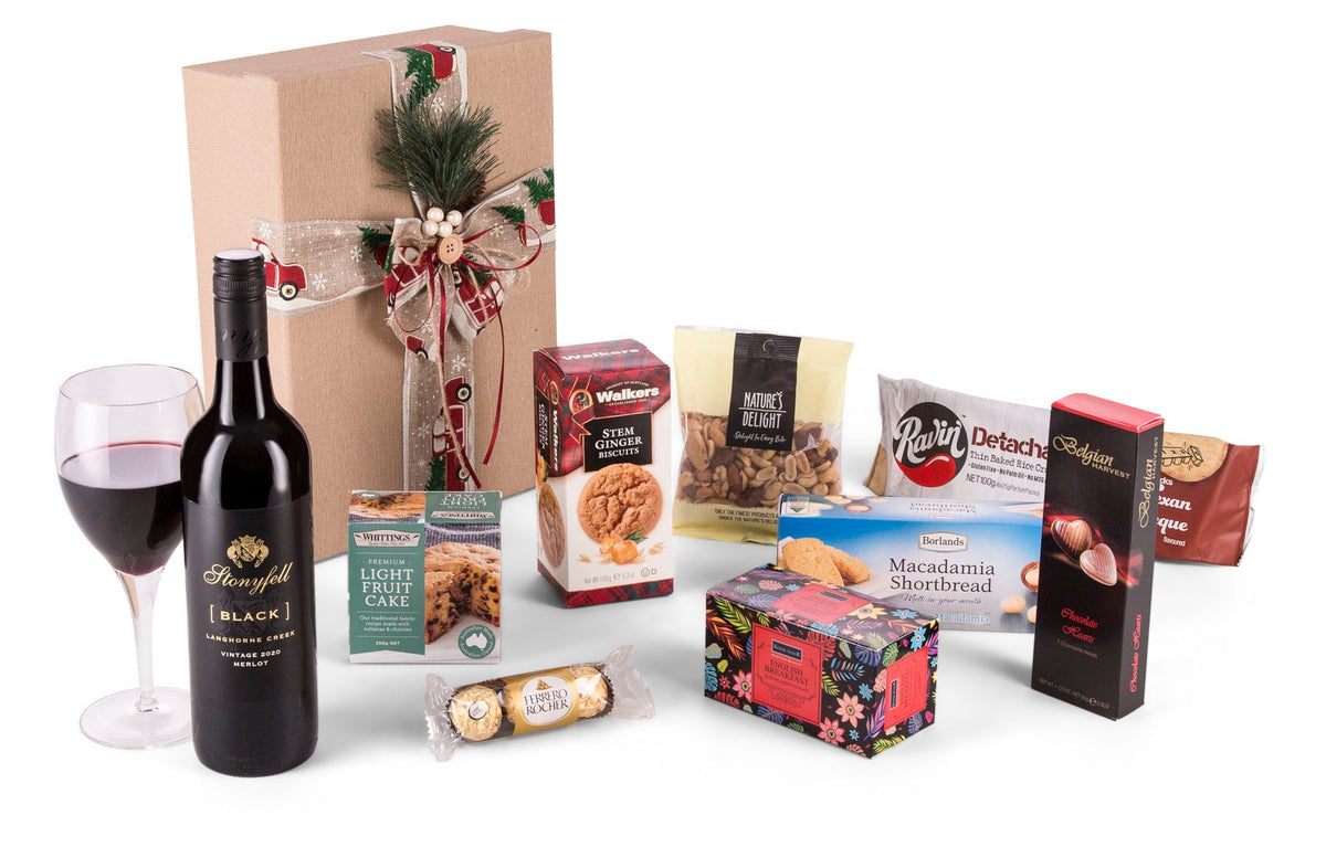 Red Christmas Gift Box - Interhampers